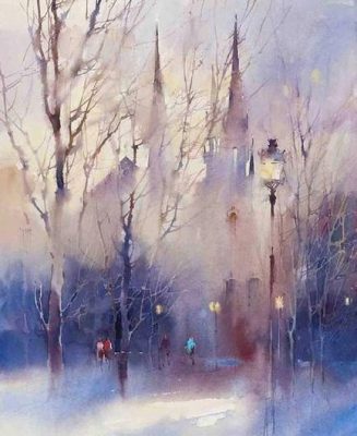 Mist in Moscow Cities Paint By Numbers