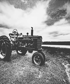 Monochrome Tractor Paint By Numbers
