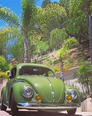 Green VW Paint By Numbers