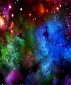 Colorful Space Paint By Numbers