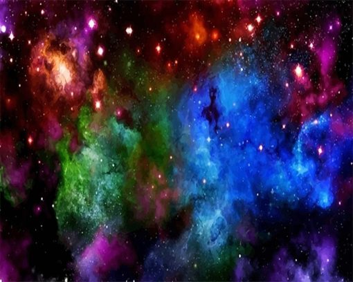 Colorful Space Paint By Numbers
