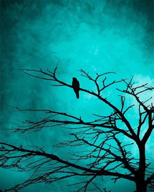 Bird Silhouette Paint By Numbers