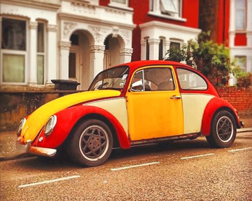 VW Beetle Paint By Numbers