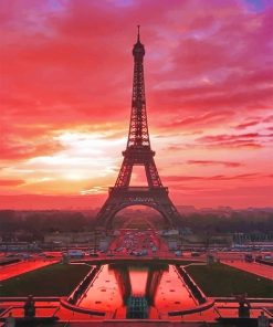 Eiffel Sunset Paint By Numbers