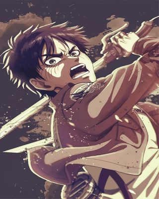 Eren Anime Paint By Numbers