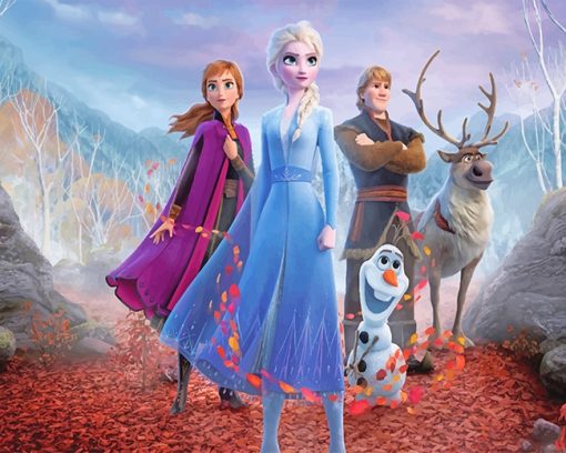 Frozen Characters Paint By Numbers