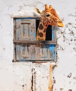 Giraffe Window Paint By Numbers