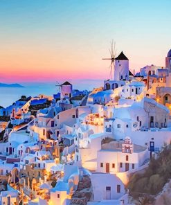 Greece Sunset Paint By Numbers
