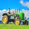 Green Tractor Paint By Numbers