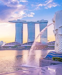 Singapore Merlion Paint By Numbers