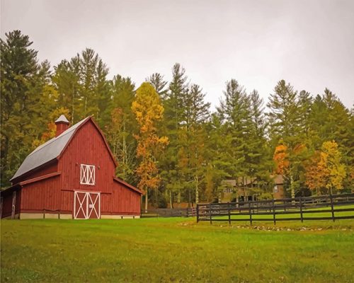 Farm Barn Paint By Numbers