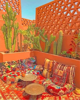 Moroccan Room Paint By Numbers