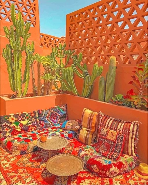 Moroccan Room Paint By Numbers