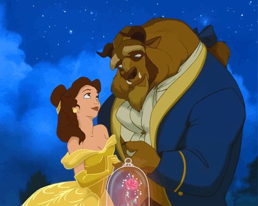 Beauty And Beast Paint By Numbers