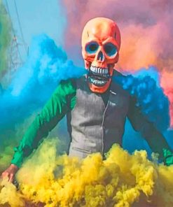 Smoke Skull Paint By Numbers