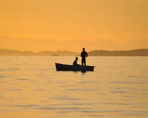 Couple In Boat Paint By Numbers