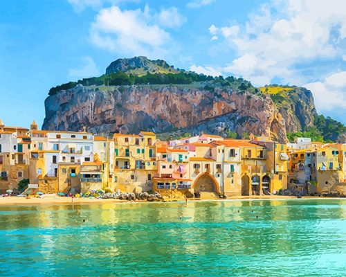 Cefalu Italy Paint By Numbers