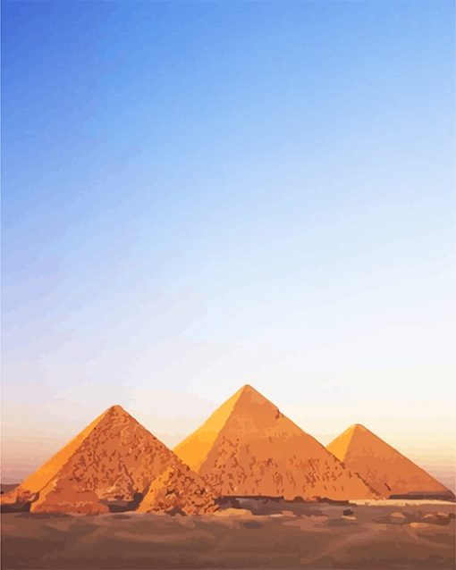 Pyramids Landscape Paint By Numbers