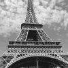 Eiffel Monochrome Paint By Numbers