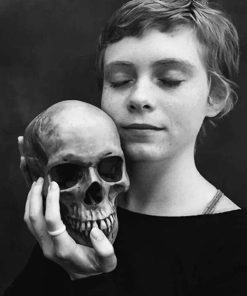 Girl With Skull Paint By Numbers