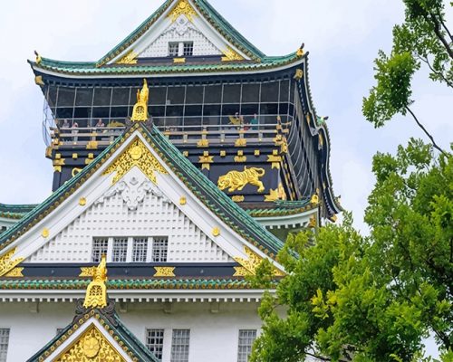 Osaka Castle Paint By Numbers