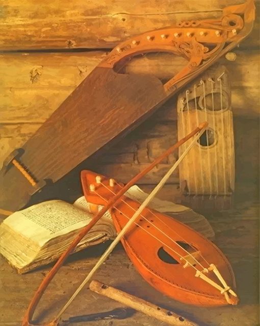 Medieval Instrument Paint By Numbers