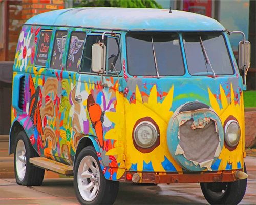 Volkswagen Bus Paint By Numbers