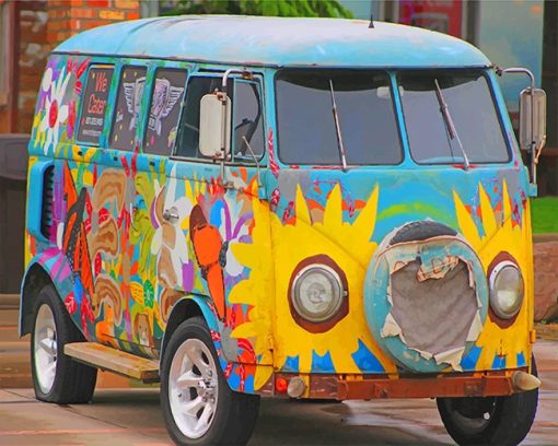 Volkswagen Bus Paint By Numbers