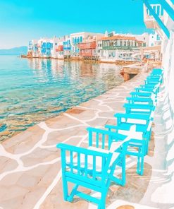 Mykonos Island Paint By Numbers
