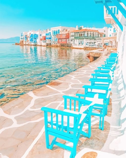 Mykonos Island Paint By Numbers
