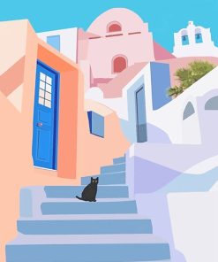Santorini Art Paint By Numbers