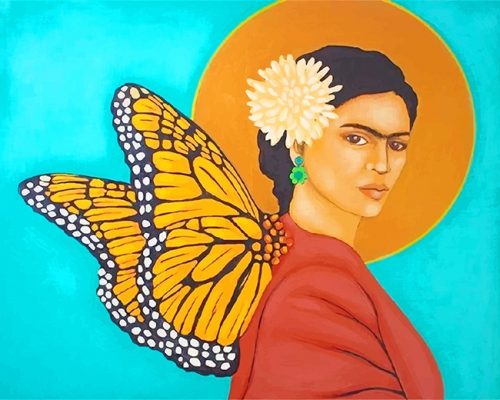 Butterfly Frida Paint By Numbers