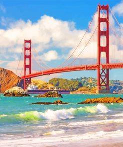 Golden Gate Bridge Paint By Numbers
