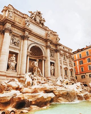 Trevi Fountain Paint By Numbers