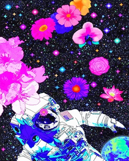 Space Man Paint By Numbers