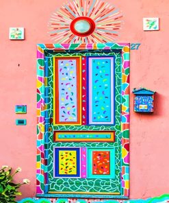 Colorful Door Paint By Numbers