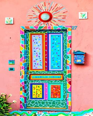 Colorful Door Paint By Numbers