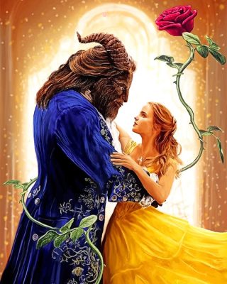 Beauty And Beast Paint By Numbers