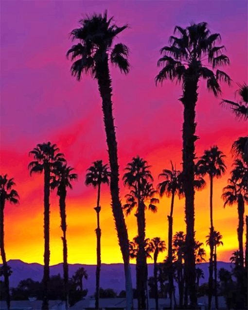 California Palms Paint By Numbers