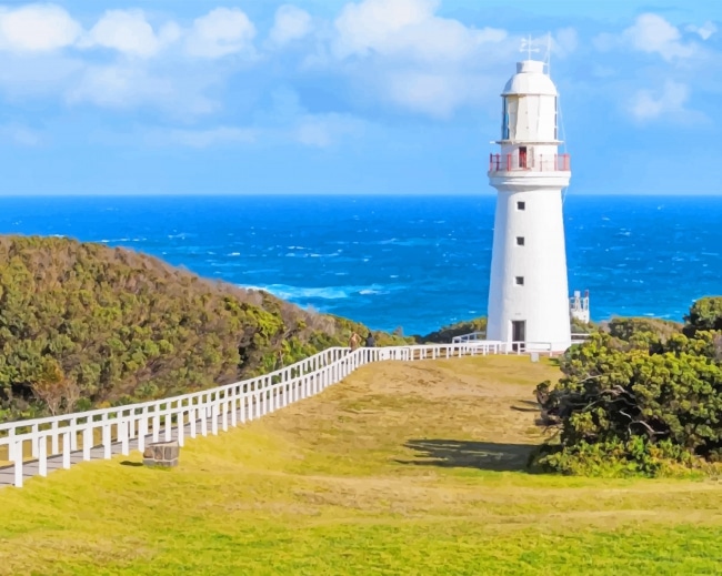 Cape Otway Lighthouse Paint By Numbers