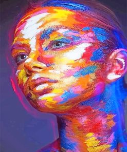 Colorful Face Paint By Numbers