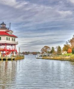 Drum Point Light Maryland Paint By Numbers