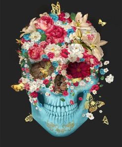 Flower Skull Paint By Numbers