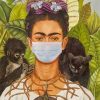 Frida Wearing Mask Paint By Numbers