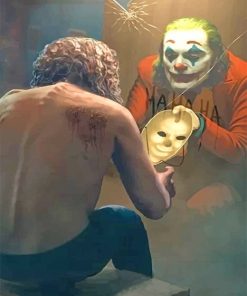 Joker In Mirror Paint By Numbers