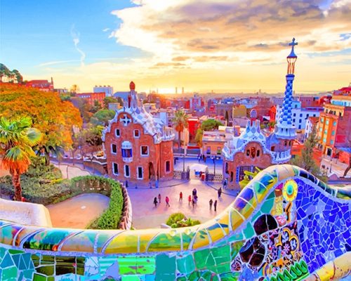 Park Güell Barcelona Paint By Numbers