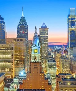 Philadelphia Skyline Paint By Numbers