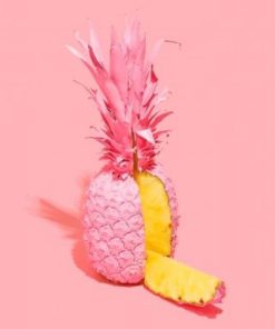 Pink Pineapple Fruits Paint By Numbers