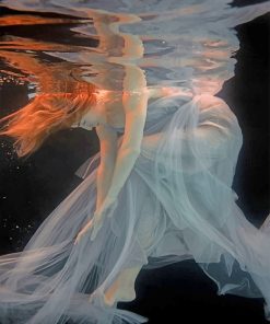 Redhead Underwater Paint By Numbers