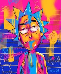 Rick Colorful Paint By Numbers